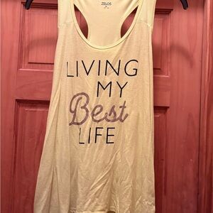 ZELOS Yellow Tank Top